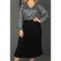 Women's dress, size 62, gray color