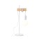 Evoluce bedside lamp. SL1142.504.01. Bagetti. 1x60 watts, e27, 17x14x46 cm, white color, light wood
