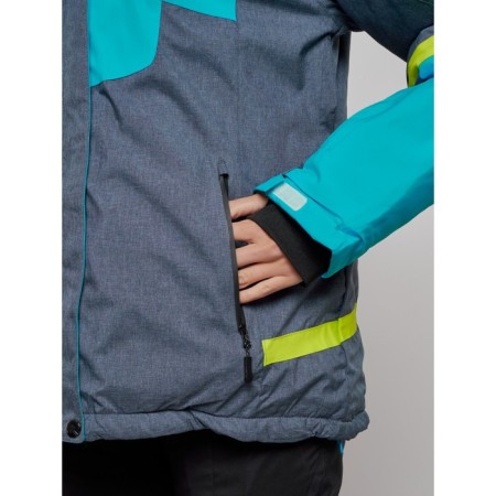 Ski jacket female winter, size 54, blue color-12