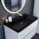 Sink uperwood Classic Quartz 80 cm, quartz, black matte, space