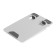A tablet stand, adjustable, folding, rubber inserts, white