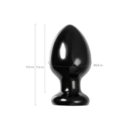 Anal plug Toyfa Popo Pleasure Cetus β, PVC, 68x130 mm, black color-2
