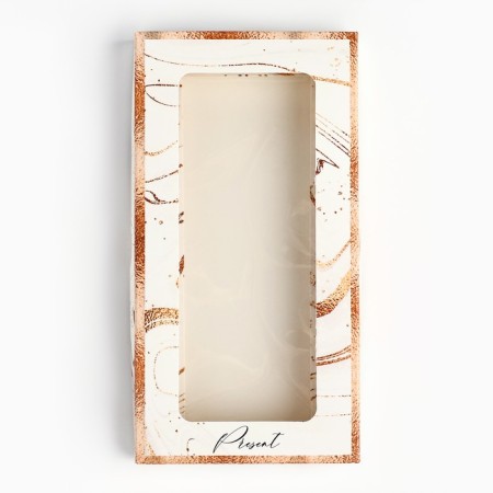 Box for chocolate "Marble", with a window, 16.4 x 8.4 x 1.7 cm-2