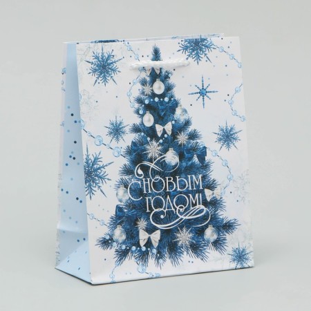 Laminated vertical “Silver” laminate, S 12 x 15 x 5.5 cm, New Year-1