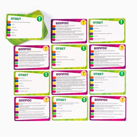 Board game "Big Family Quiz", 200 cards, playing field, 6 chips, 8+-6