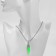 Pendulum pendant, bright green color, 40 cm