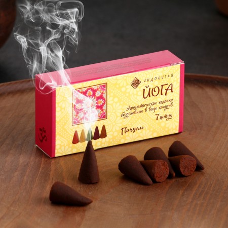 Incense conical "patchouli", 7 cones in packaging