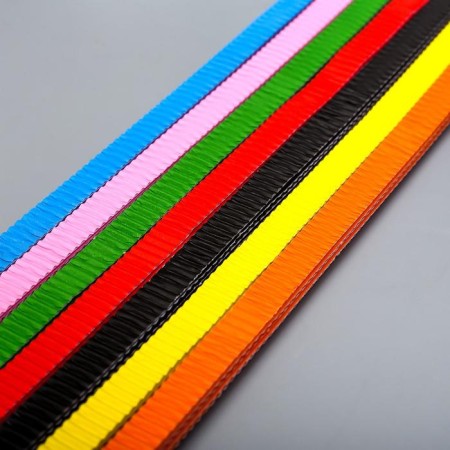 Color corrugated cardboard d/quilling 10 mm., 42 stripes, 205 g/m2, 7 colors-1