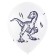 Latex ball 12 "Dinosaurs", pastel-critical, 4-sided, set of 100 pcs., Mix