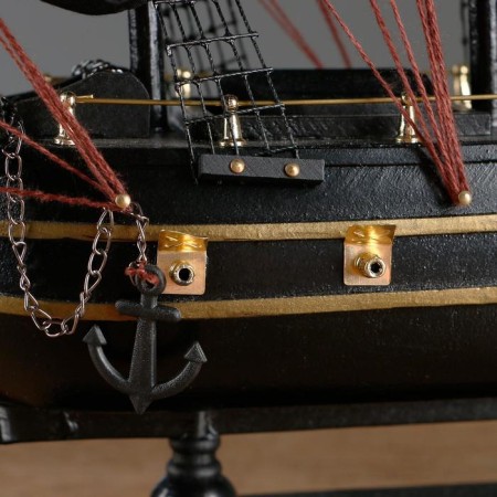 Pirate Ship "Merry Roger" Board with a yellow strip, 40*8.5*36cm-5