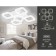 LED ceiling LED with Ambrella Light, Original, FA3914, 5XLED, 80 W, 6000LUM, 3000-6400K, white color.