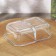 Glass Lockie & Lock Food, with a lid, 600 ml, blue color