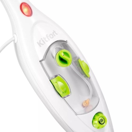 Steam mop KitFort KT-1060, 1300 W, 300 ml, cord 4.7 m, white-green-2