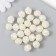 Beads for creativity Plastic "Pester Pearls" White Set 25 pcs 1.2x1.2x1.2 cm