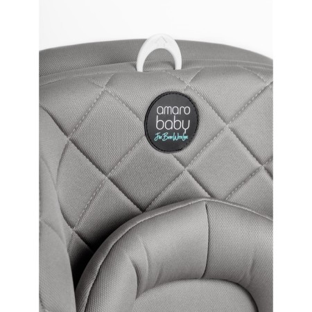 AMAROBABY BRILLANT, ISOFIX fastening, class D, group 0+/1/2/3 (0-36 kg), gray gray-17