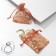 Gift bag "hearts" small, 7 × 9, red color with gold