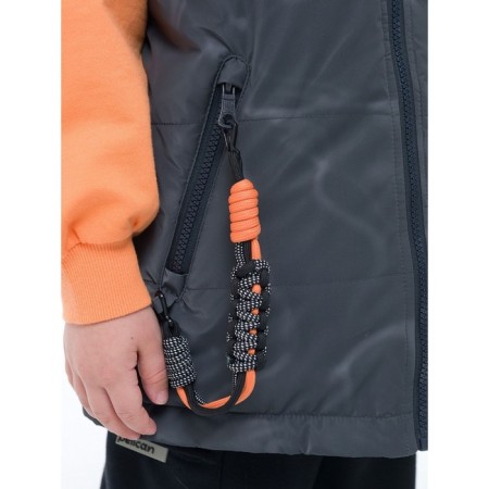 Vest for boys, height 104 cm, black color-5