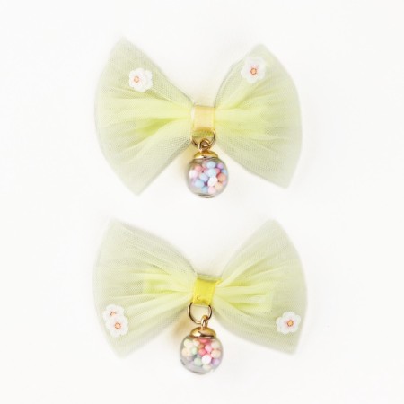 Hair clip with a bow "Princesses can be all", 7 x 5 cm-2