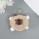 Fluffy on the ring "Capybara Mr. Sadness" beige 10x8x8 cm