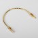 Handle for the bag "Reflected frame", metal, for a puncture, 13 × 9 cm, gold color