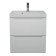 Tumbling under the Uperwood Tanos sink, suspended, 50 cm, white