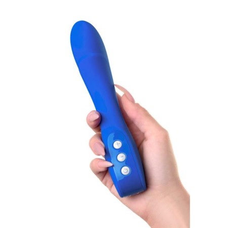 Vibrator L’Eroina by Toyfa Blury, 10 modes, silicone, blue, 18.5 cm, d = 3.4 cm-4