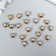 Buttons plastic for creativity on the leg "smooth ball" gold set 20 pcs 1x1 cm