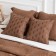 Cover with pillowcases "Hugo", size 230x250 cm, brown color