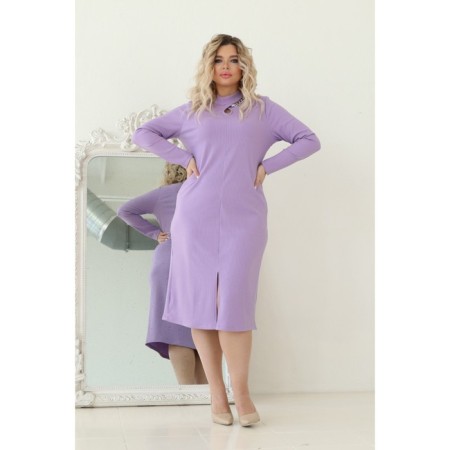 Female dress, size 50, purple color-9