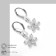 Earrings with Rhinestes "Big Diamond" Flower, Mix color