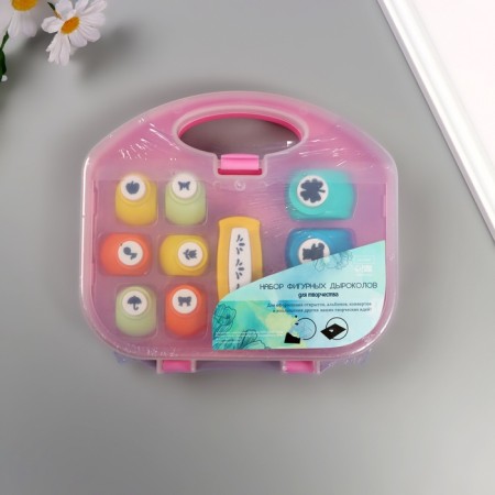 A set of curly holes in a chest, 10 pcs mix-11