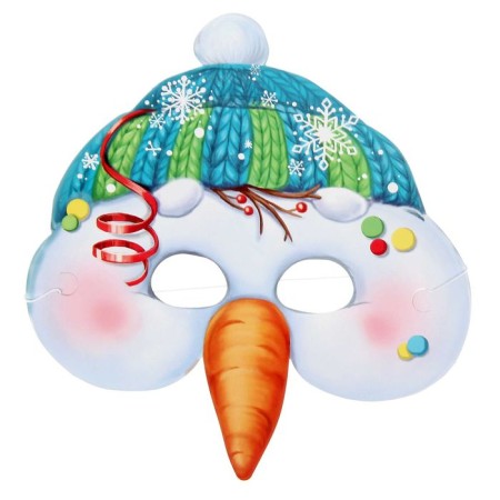 Carnival mask "Snowman"