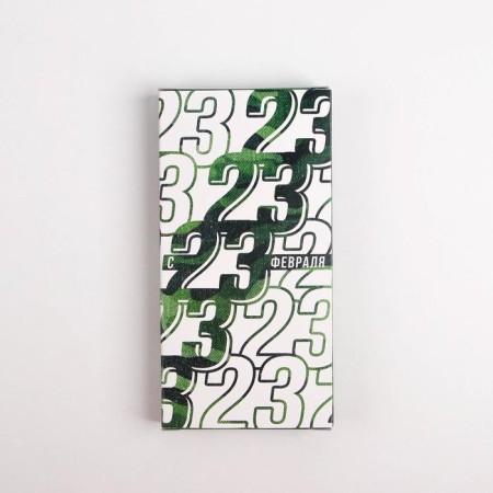 Chocolate box, confectionery packaging, “23”, with a window, 17.3 x 8.8 x 1.5 cm-3