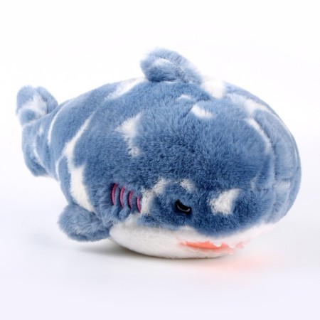 Soft toy "Shark", 32 cm, blue color-3