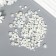Decor for creativity plastic "Half of beads. Cream mother-of-pearl" d = 3-10 mm, set 10 grams