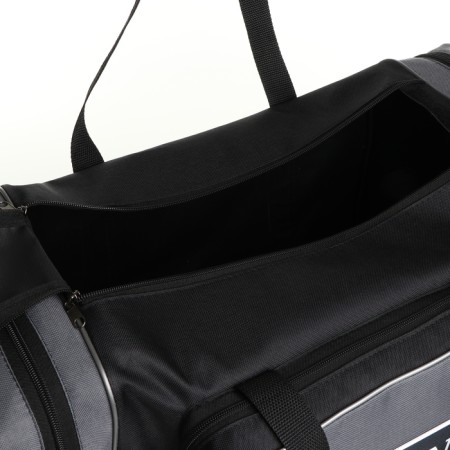 Sports bag with lightning, 3 outer pockets, black/gray color-2