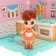 Plastic house for dolls "Visiting Molly" Kitchen, with a doll and accessories
