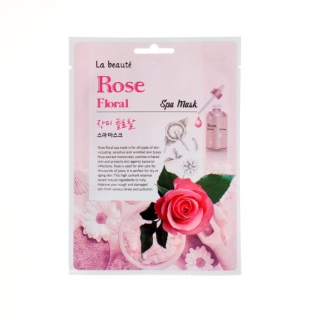 La Beute tissue mask with rose extract, 25 ml