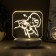 Nightlight "Love" LED 3W USB AKB White 12x14.5 cm Risalux