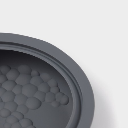Form for baking and mousse desserts of the share "airiness", silicone, 18.5x4.5 cm, gray-5