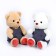 Soft toy "Mishutka in overalls", color mix