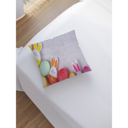 Decorative pillowcase "Painted eggs with ears", on a zipper, size 45x45 cm-1
