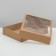 Box of a team without printing a lid is a bruise with a window 29 x 23.5 x 6 cm