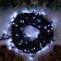 Garland “thread” 10 m, IP44, UMS, dark thread, 100 LED, white glow, white flicker, 220 V