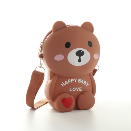 Bag's bag with lightning, brown color