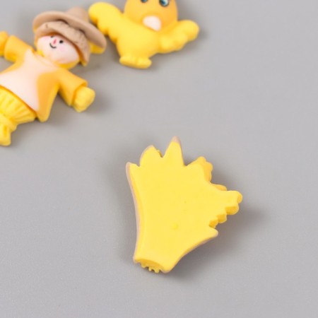 Decor for creativity Plastic "Scarecrow, chicken and wheat" set 3 pcs-2
