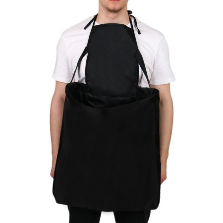 Apron for harvesting, one pocket with lightning, black, Kangaroo, Greengo
