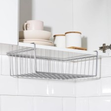 Mesh -mounted mesh -mounted basket 40 × 26 × 10 cm, chromium color