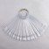 Palette for varnishes on a ring, 50 nails, oval shape, transparent color