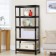 Rabberry for a warehouse, metal, floor, 5 shelves, 180 × 90 × 40 cm, black